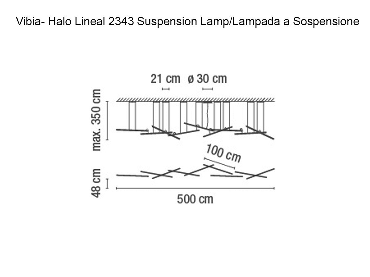 Vibia Halo Lineal 2343 Suspension Lamp