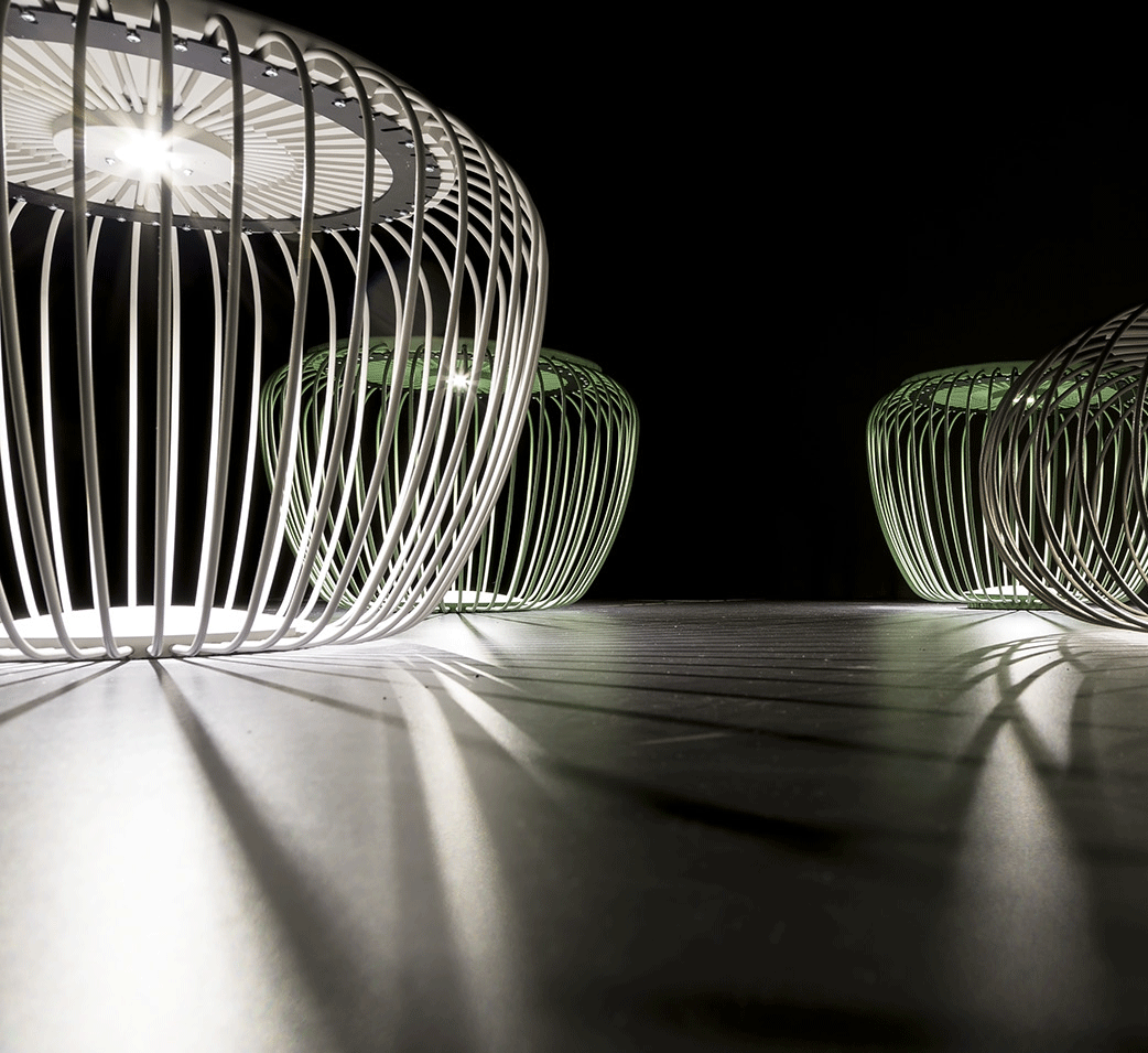 Vibia Meridiano 4710 Lamp Pouf Outdoor