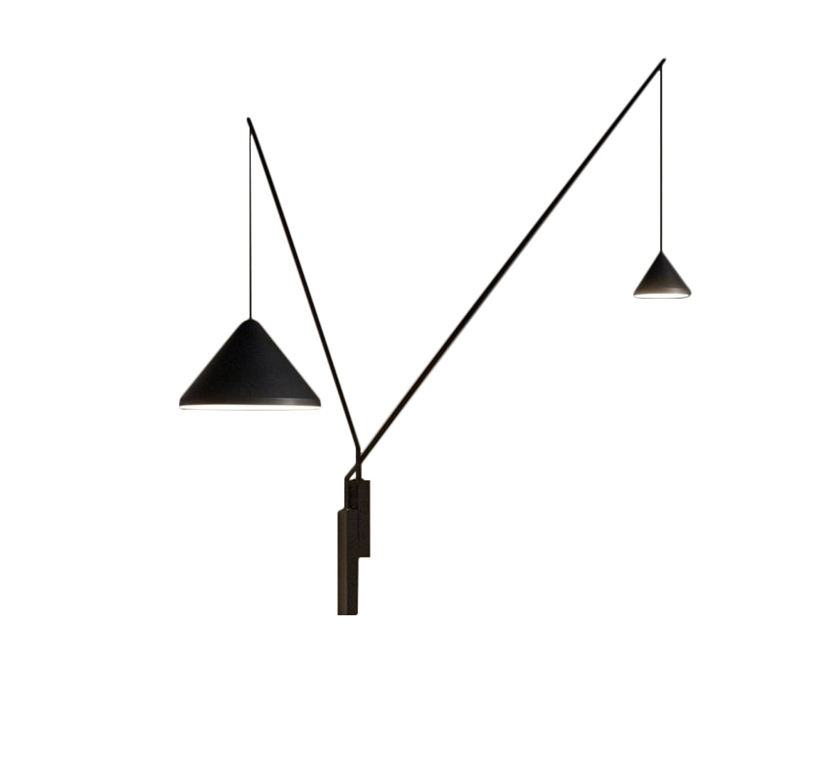 Vibia North Wall Lamp Two Arms
