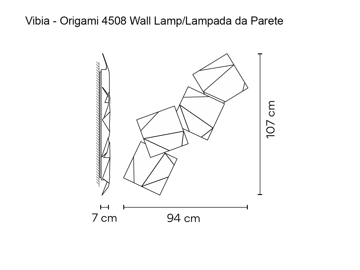 Vibia Origami 4508 Wall Lamp