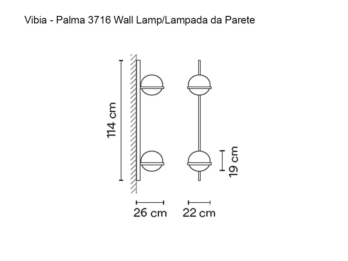 Vibia Palma 3716 Wall Lamp