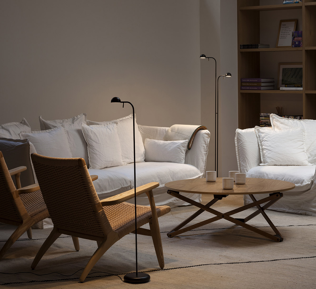 Vibia Pin Floor Lamp Two Lights