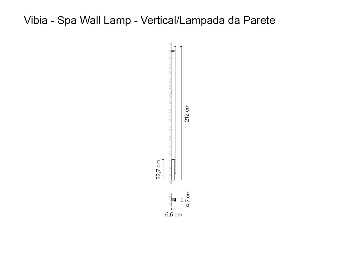 Vibia Spa Wall Lamp Vertical
