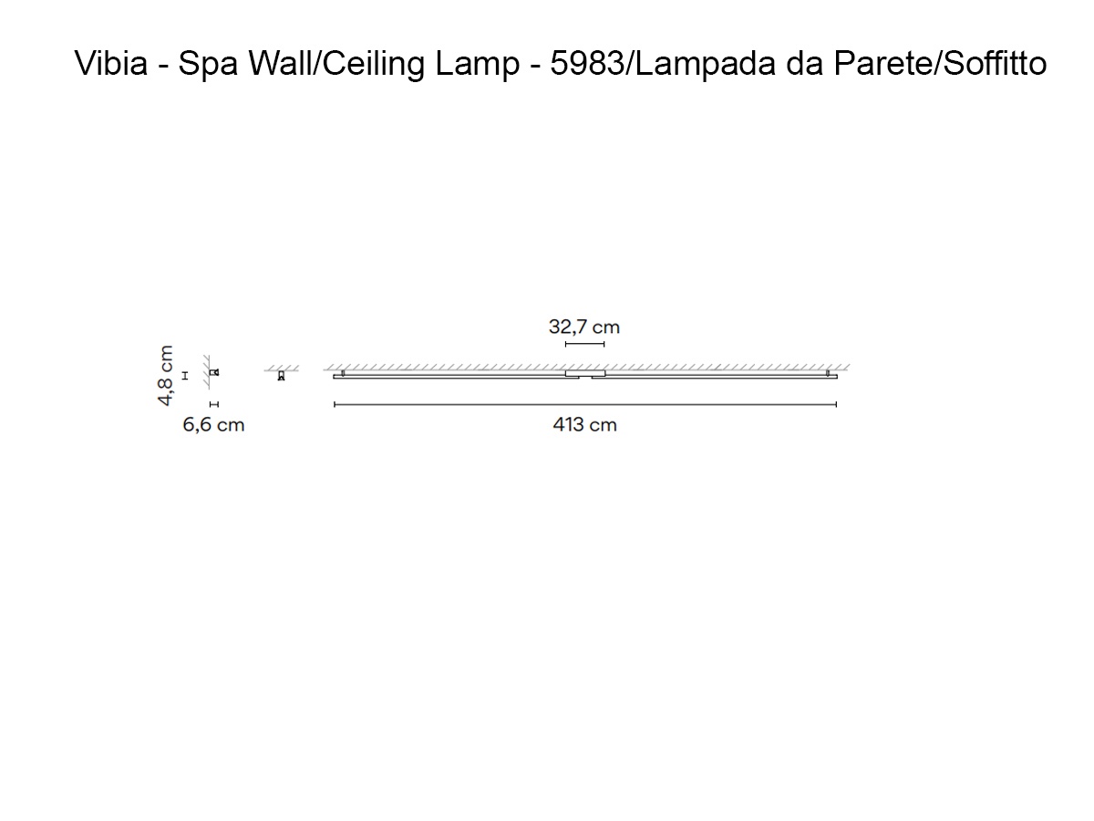 Vibia Spa Ceiling Wall Lamp 5983