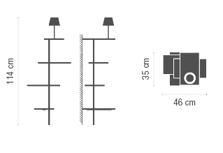 Vibia Suite Shelf Luminoso Of Wall 6027