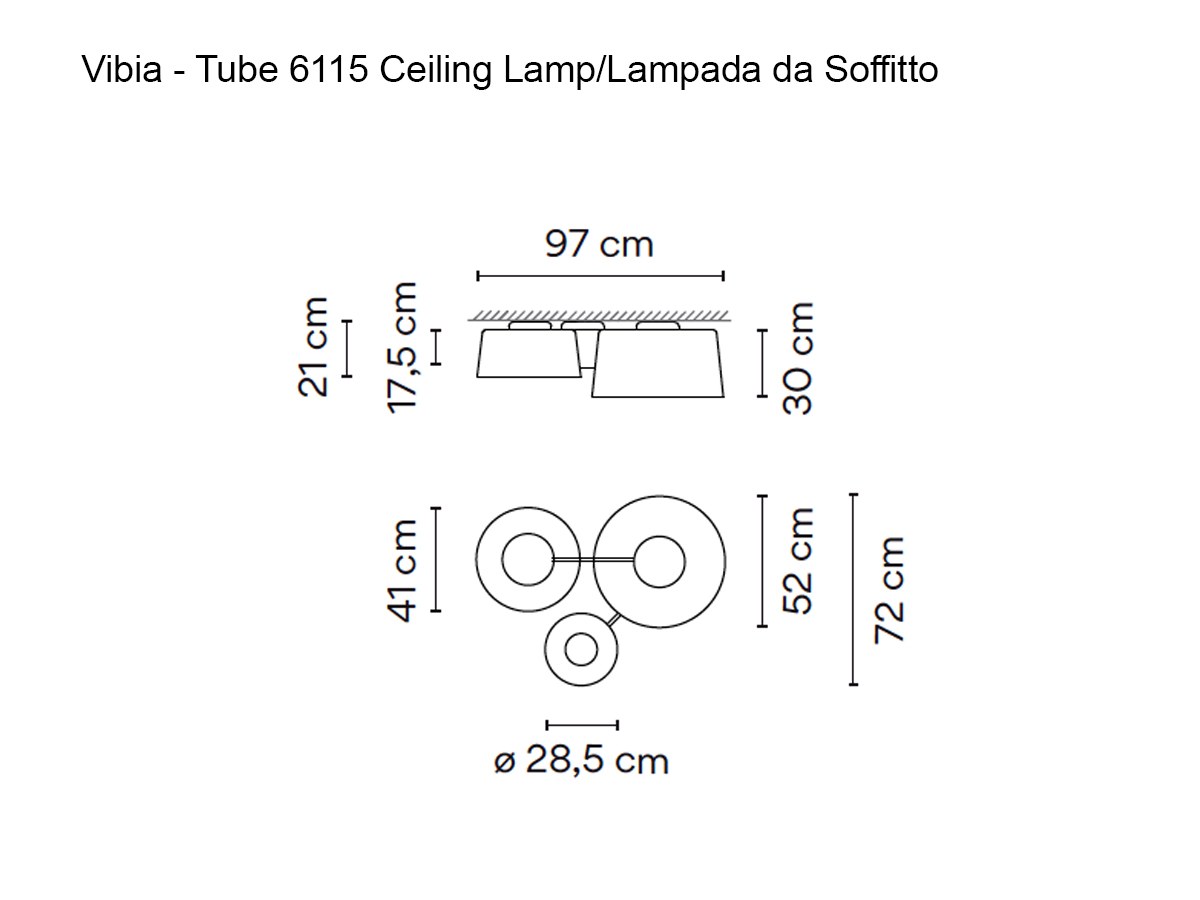 Vibia Tube 6115 Ceiling Lamp