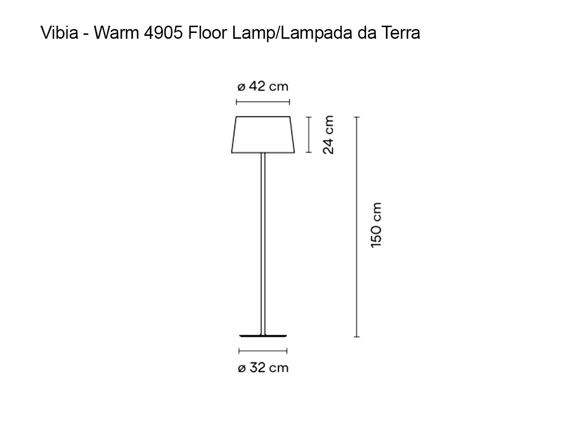 Vibia Warm Floor Lamp 4905