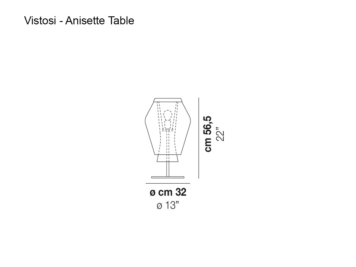 Vistosi Anisette Table Lamp