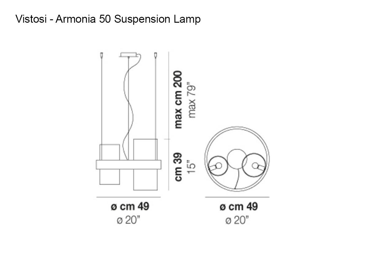 Vistosi Armonia 50 Suspension Lamp