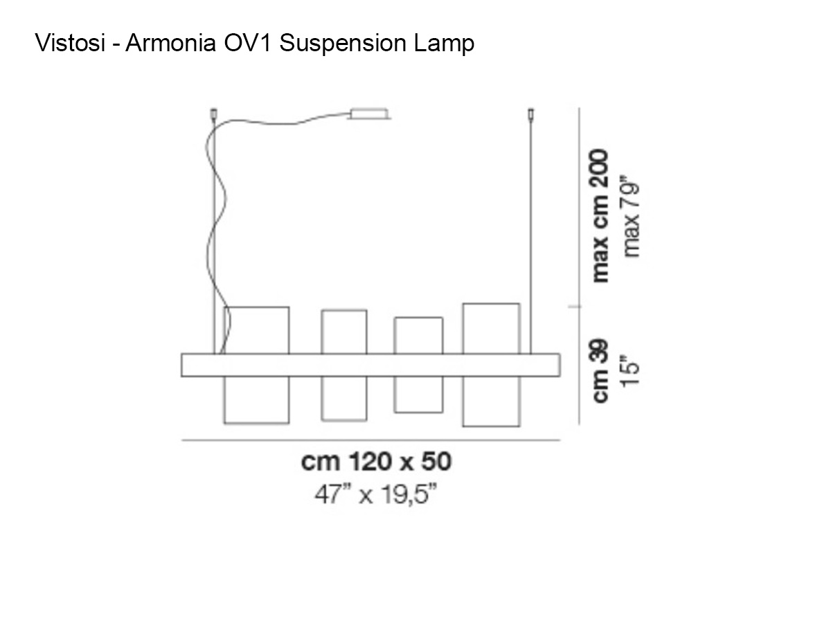 Vistosi Armonia Ov1 Suspension Lamp
