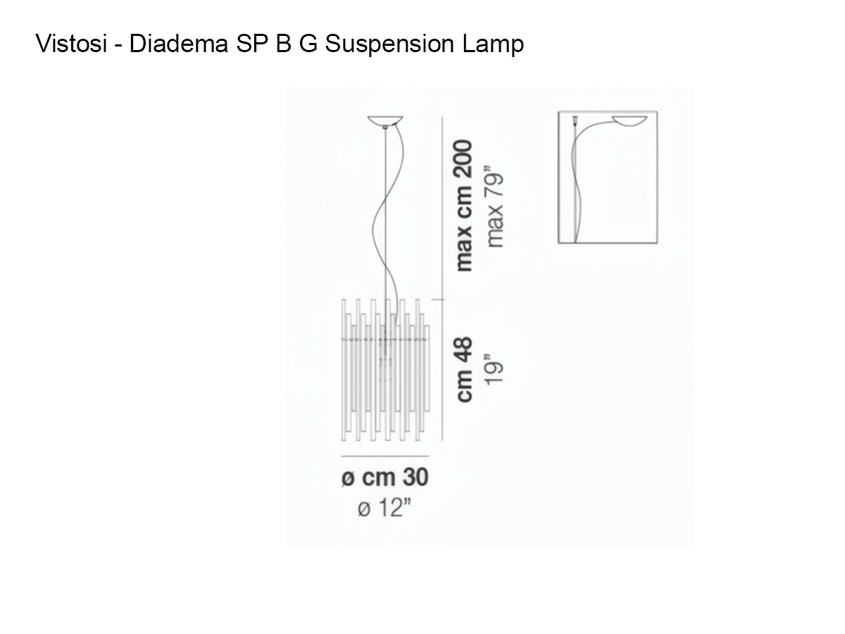 Vistosi Diadema Sp B G Suspension Lamp