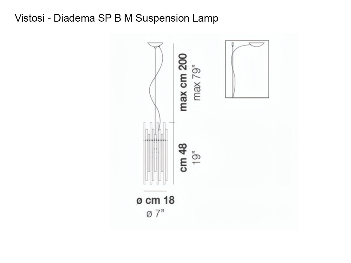 Vistosi Diadema Sp B M Suspension Lamp