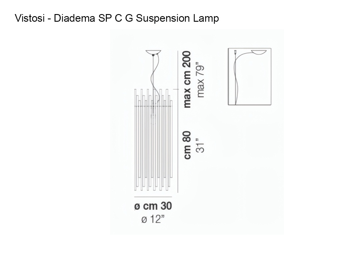 Vistosi Diadema Sp C G Suspension Lamp