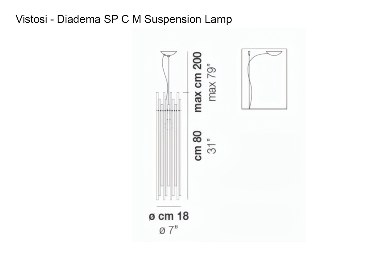 Vistosi Diadema Sp C M Suspension Lamp