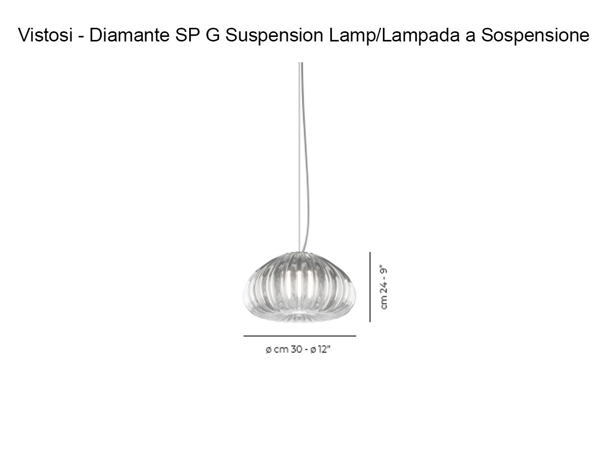 Vistosi Diamante Sp G Suspension Lamp