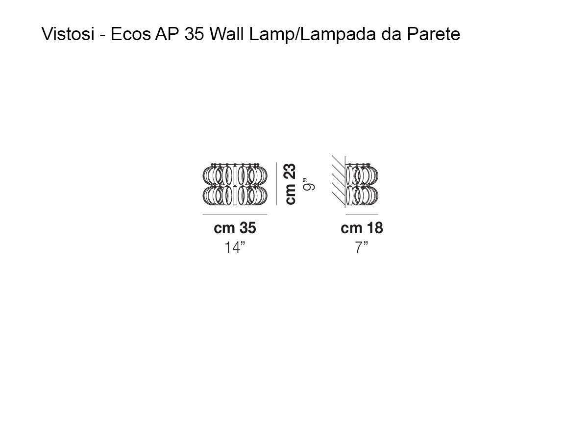 Vistosi Ecos Ap 35 Wall Lamp