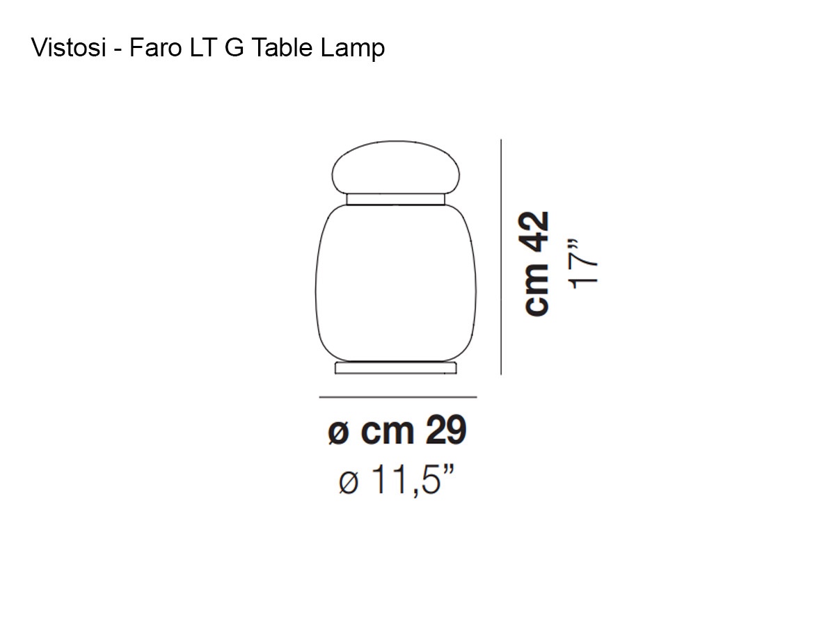 Vistosi Faro Lt G Table Lamp