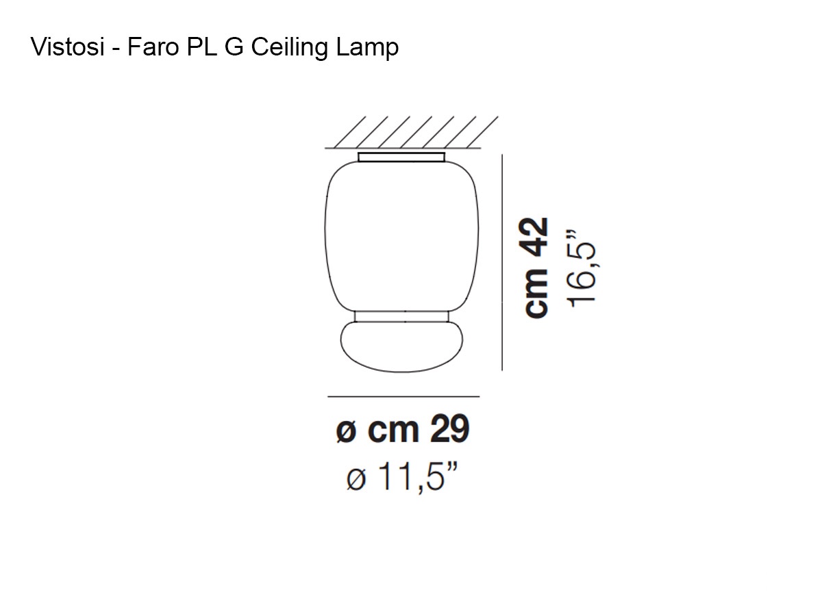 Vistosi Faro Pl G Ceiling Lamp