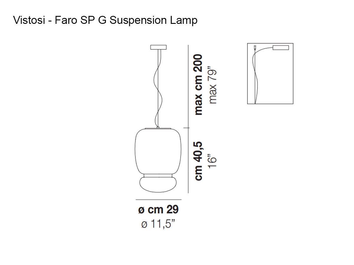 Vistosi Faro Sp G Suspension Lamp
