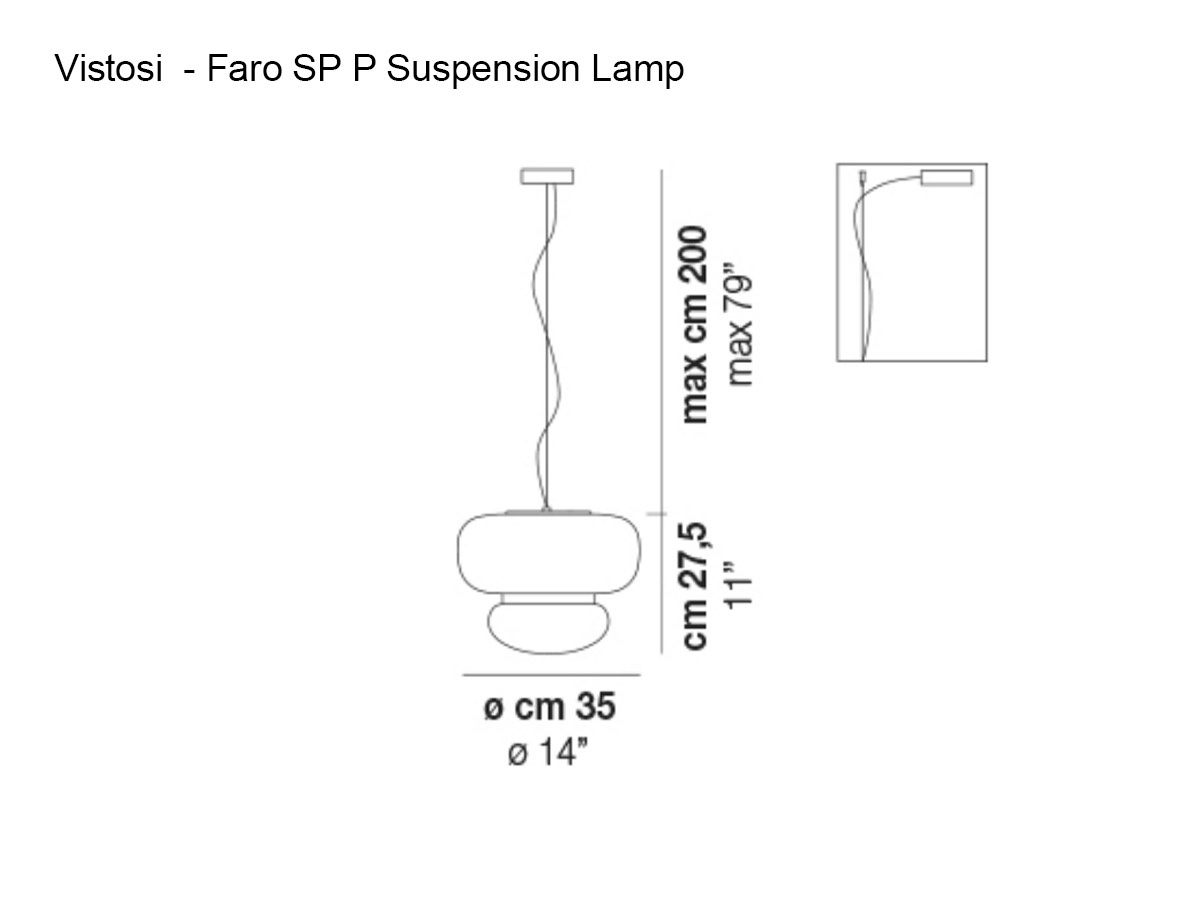 Vistosi Faro Sp P Suspension Lamp