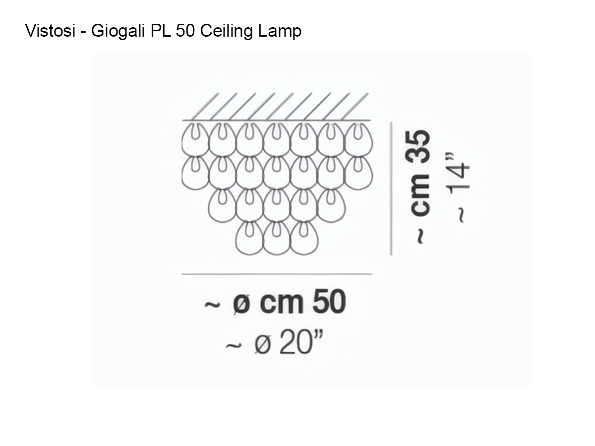 Vistosi Giogali Pl 50 Ceiling Lamp
