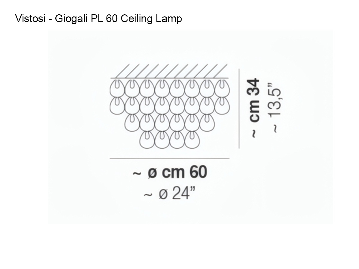 Vistosi Giogali Pl 60 Ceiling Lamp