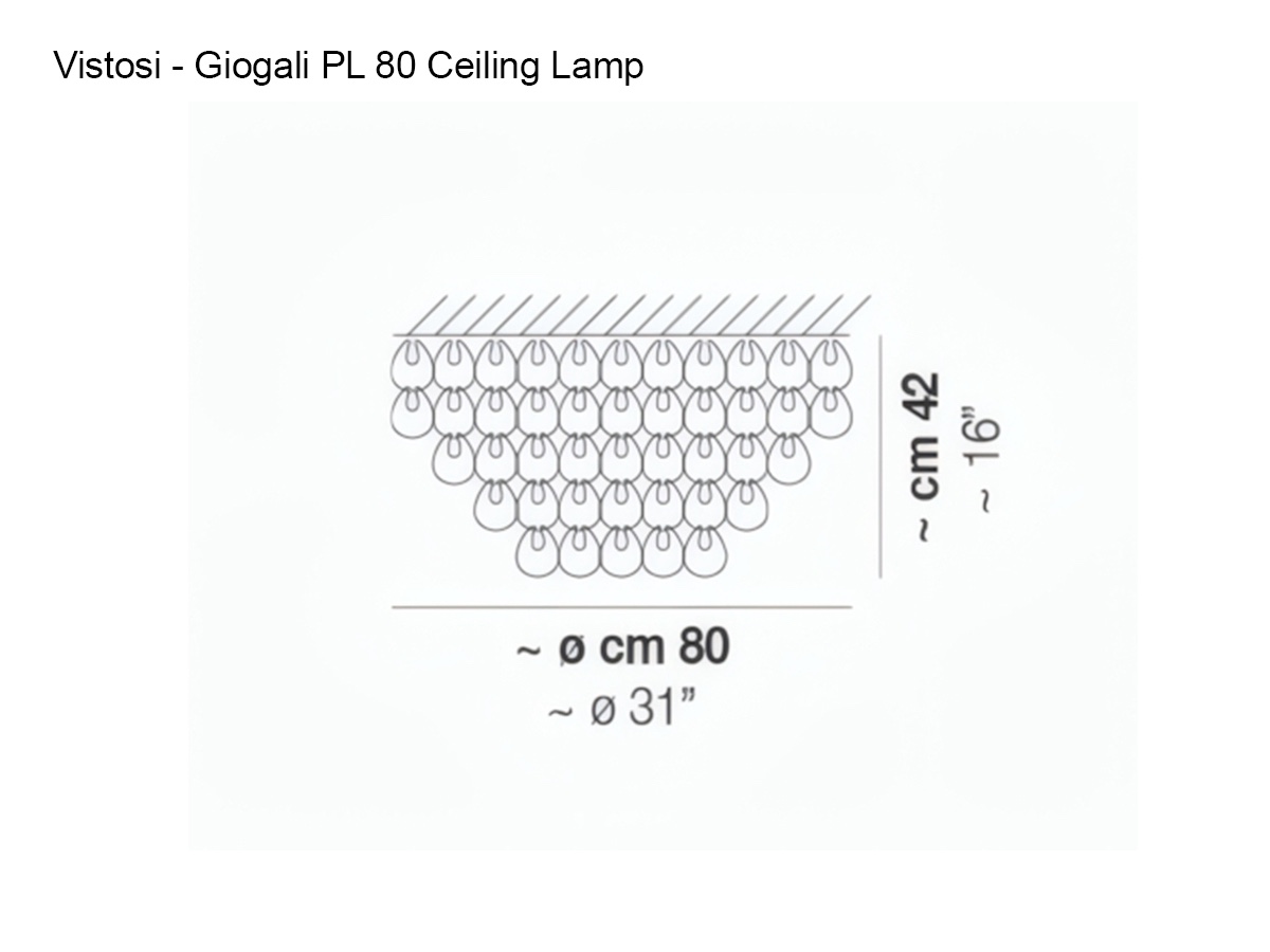 Vistosi Giogali Pl 80 Ceiling Lamp