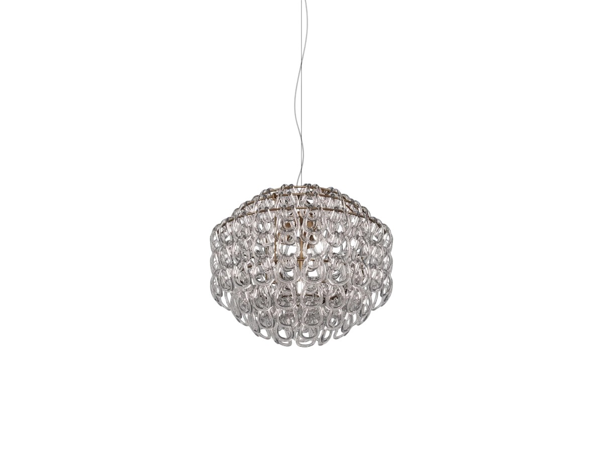 Vistosi Giogali Sp 65 Suspension Lamp Bronze Structure