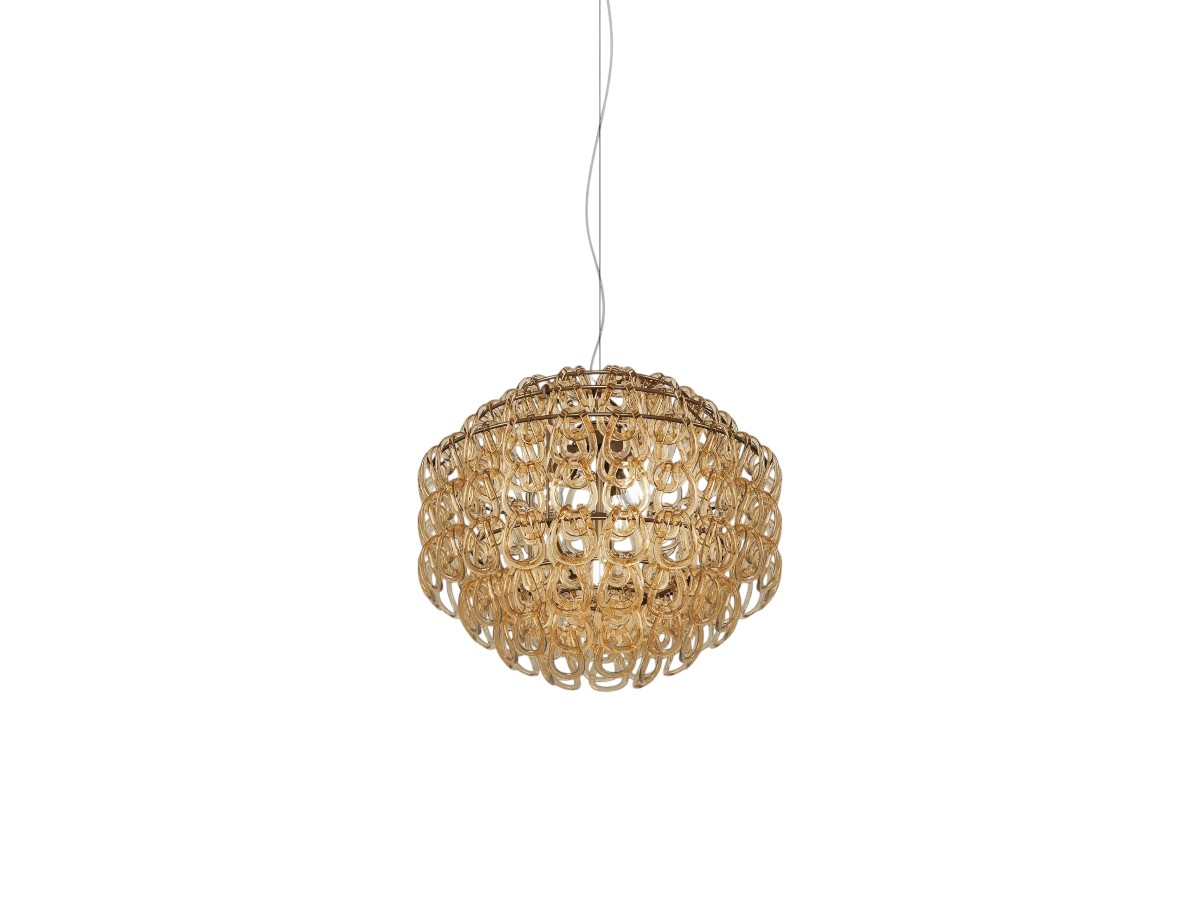 Vistosi Giogali Sp 65 Suspension Lamp Bronze Structure