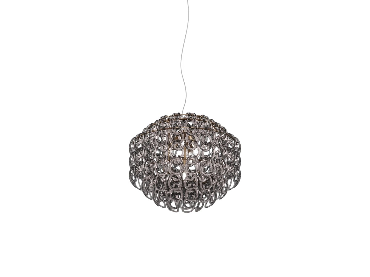 Vistosi Giogali Sp 65 Suspension Lamp Bronze Structure