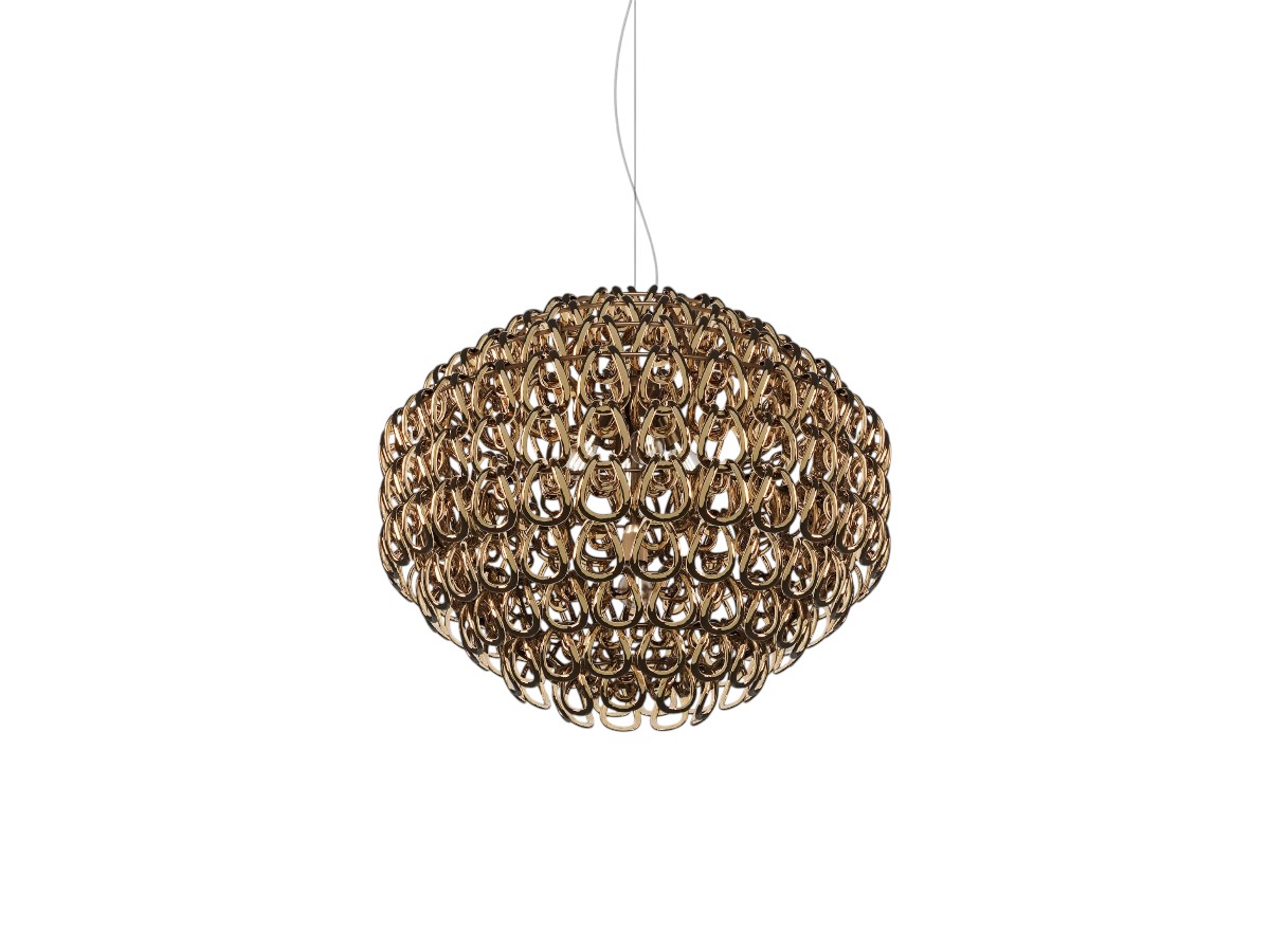 Vistosi Giogali Sp 85 Suspension Lamp Bronze Structure