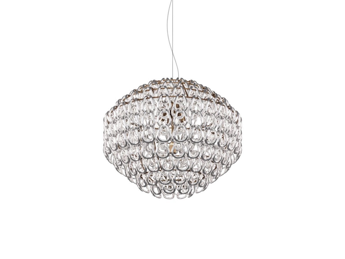 Vistosi Giogali Sp 85 Suspension Lamp Bronze Structure