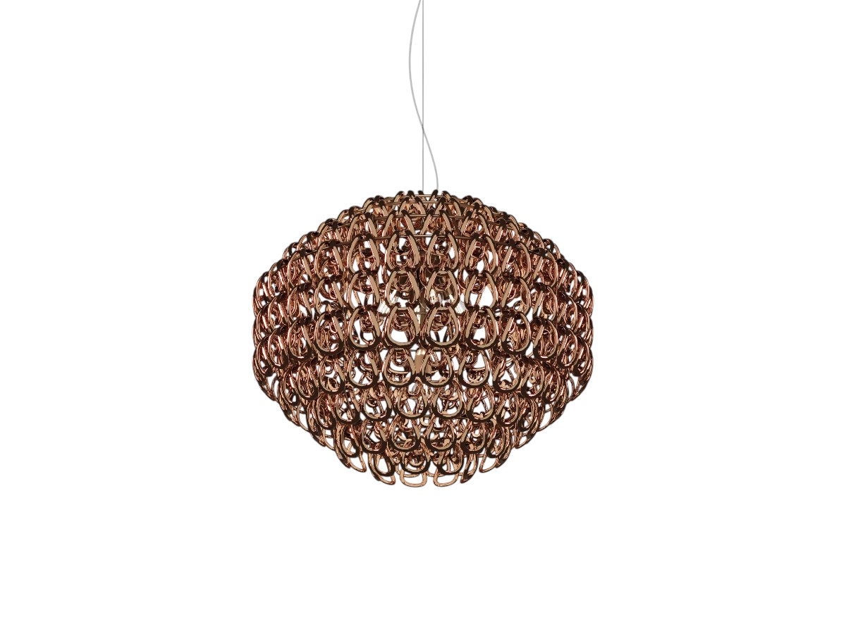 Vistosi Giogali Sp 85 Suspension Lamp Bronze Structure