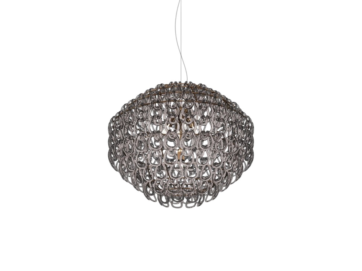 Vistosi Giogali Sp 85 Suspension Lamp Bronze Structure