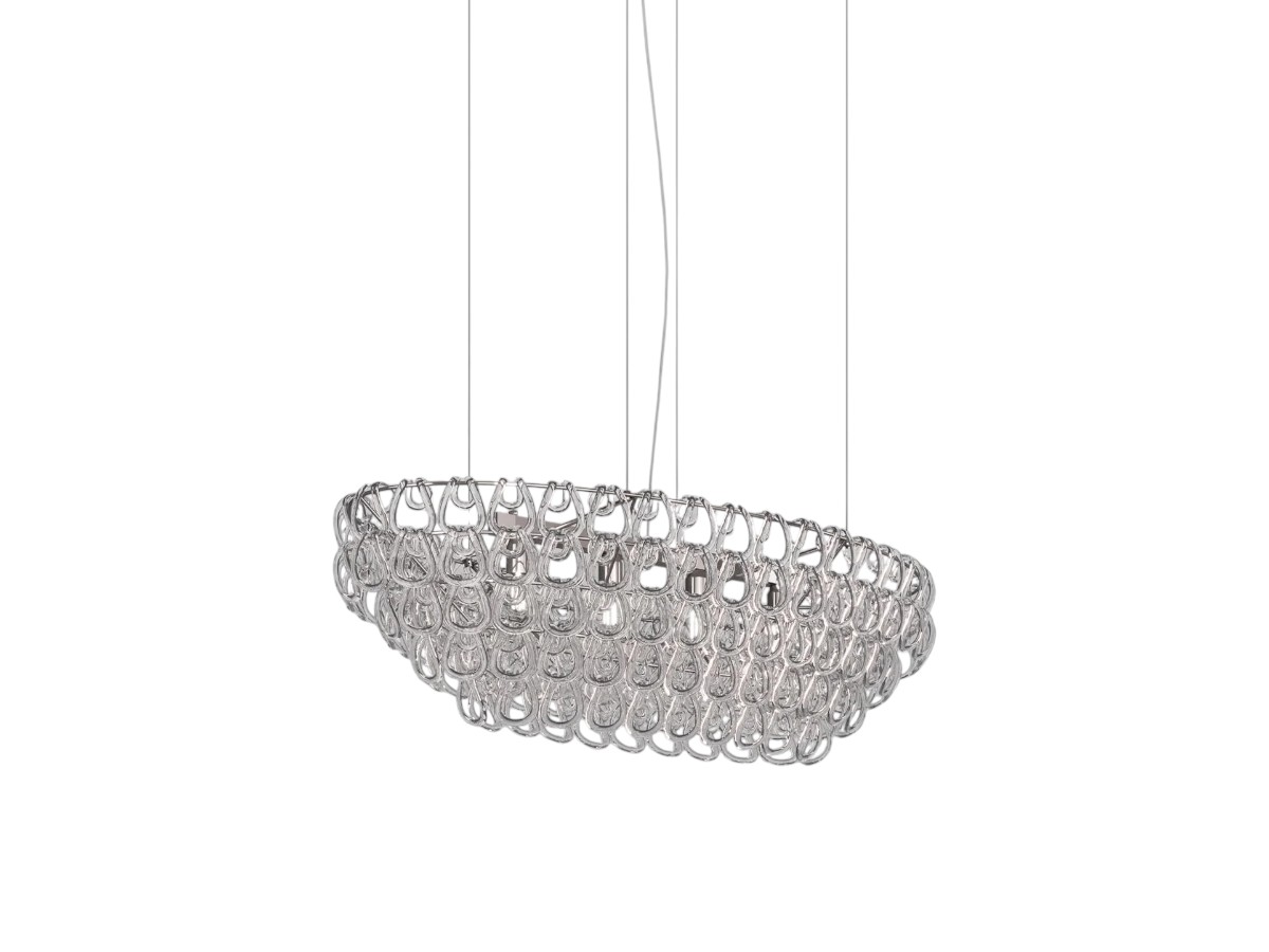 Vistosi Giogali Sp Ov1 Suspension Lamp Crystal Transparent