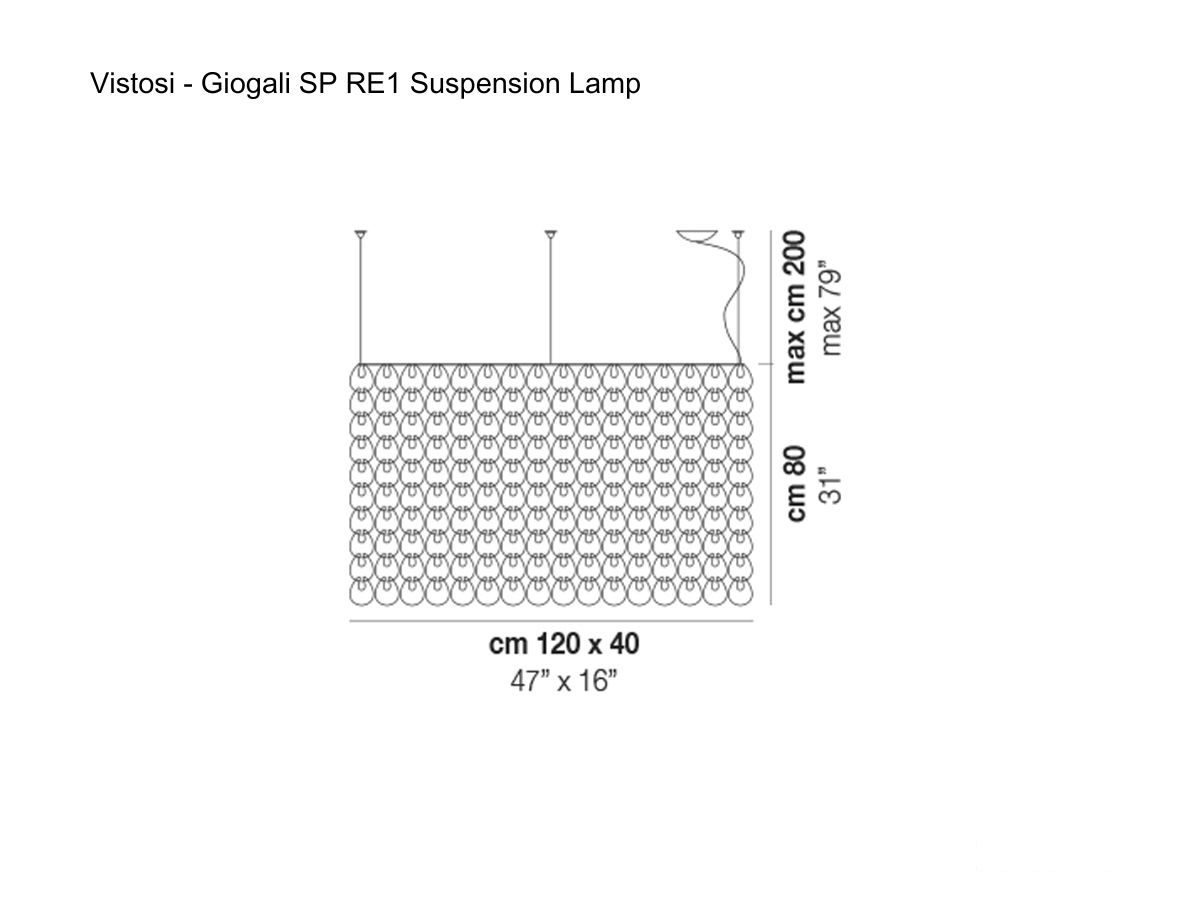 Vistosi Giogali Sp Re1 Suspension Lamp Bronze Structure