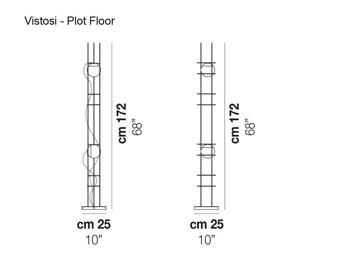 Vistosi Plot Frame Floor Lamp