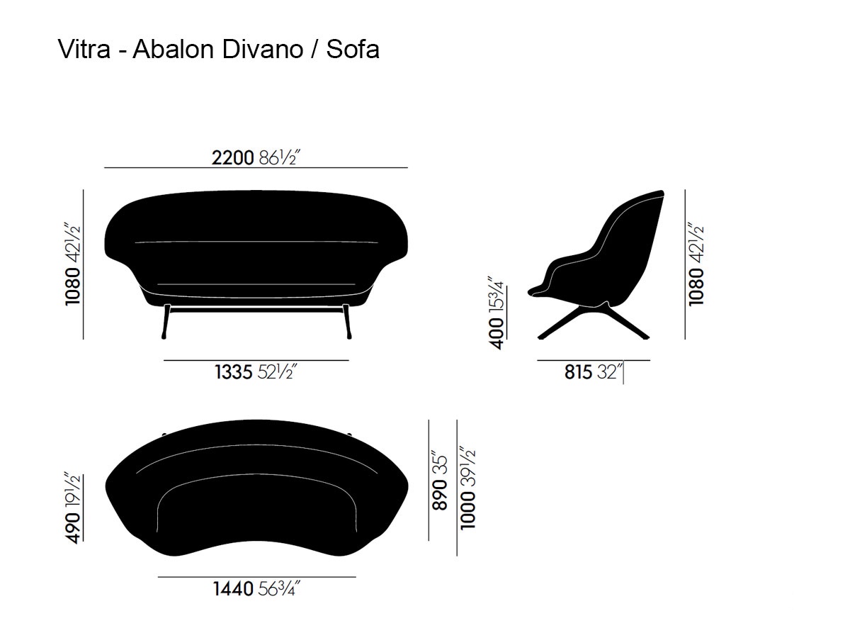 Vitra Abalon Sofa