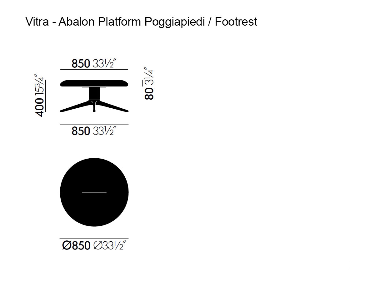 Vitra Abalon Platform Footrest
