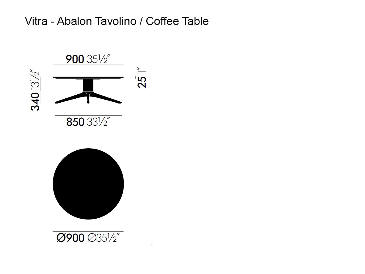 Vitra Abalon Coffee Table