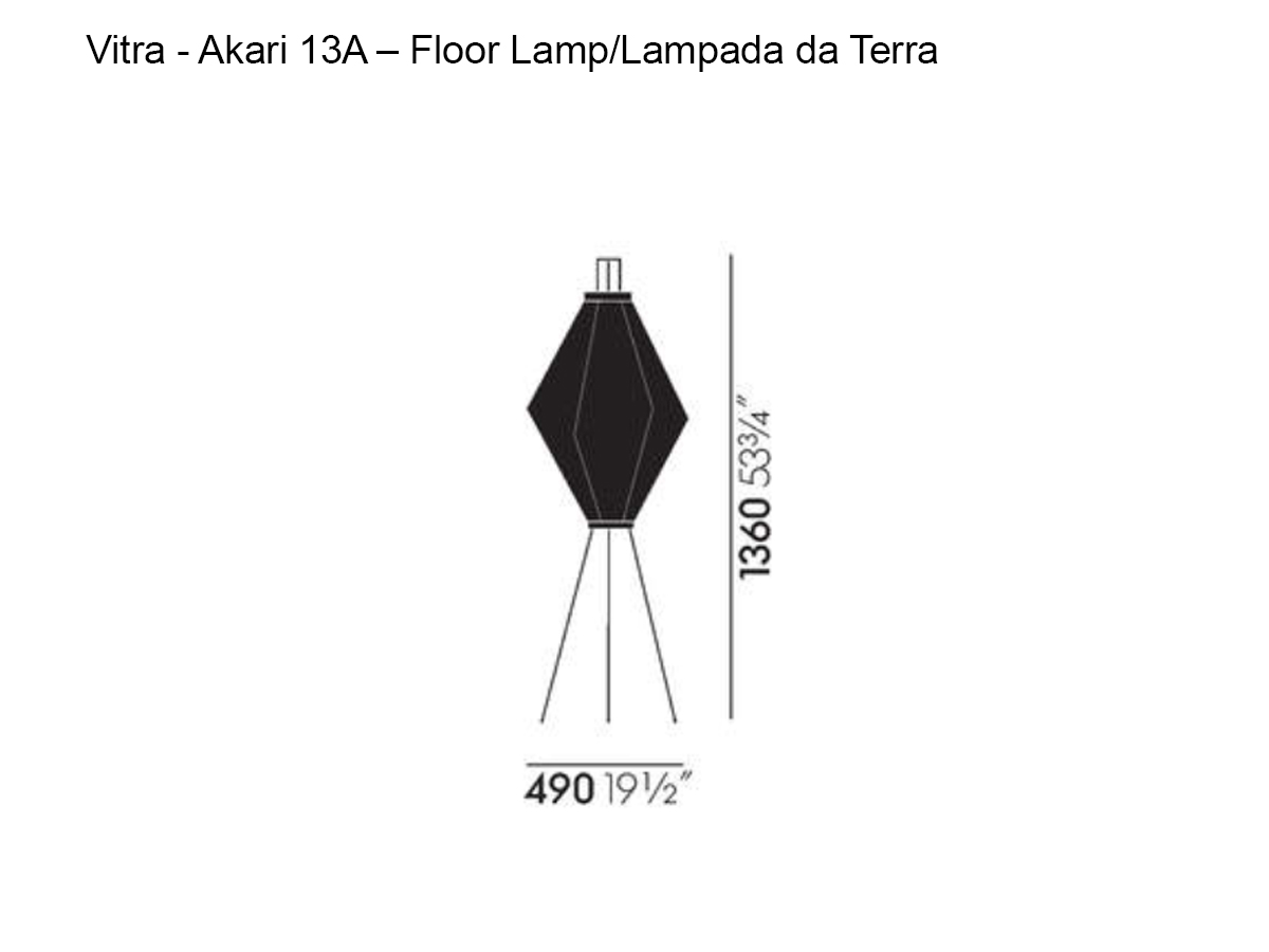 Vitra Akari 13a Floor Lamp