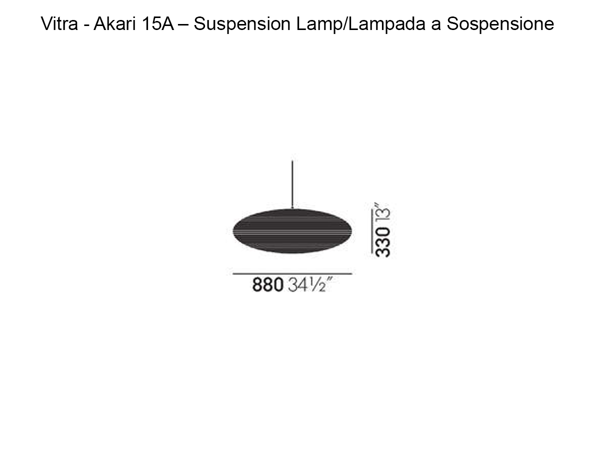 Vitra Akari 15a Suspension Lamp