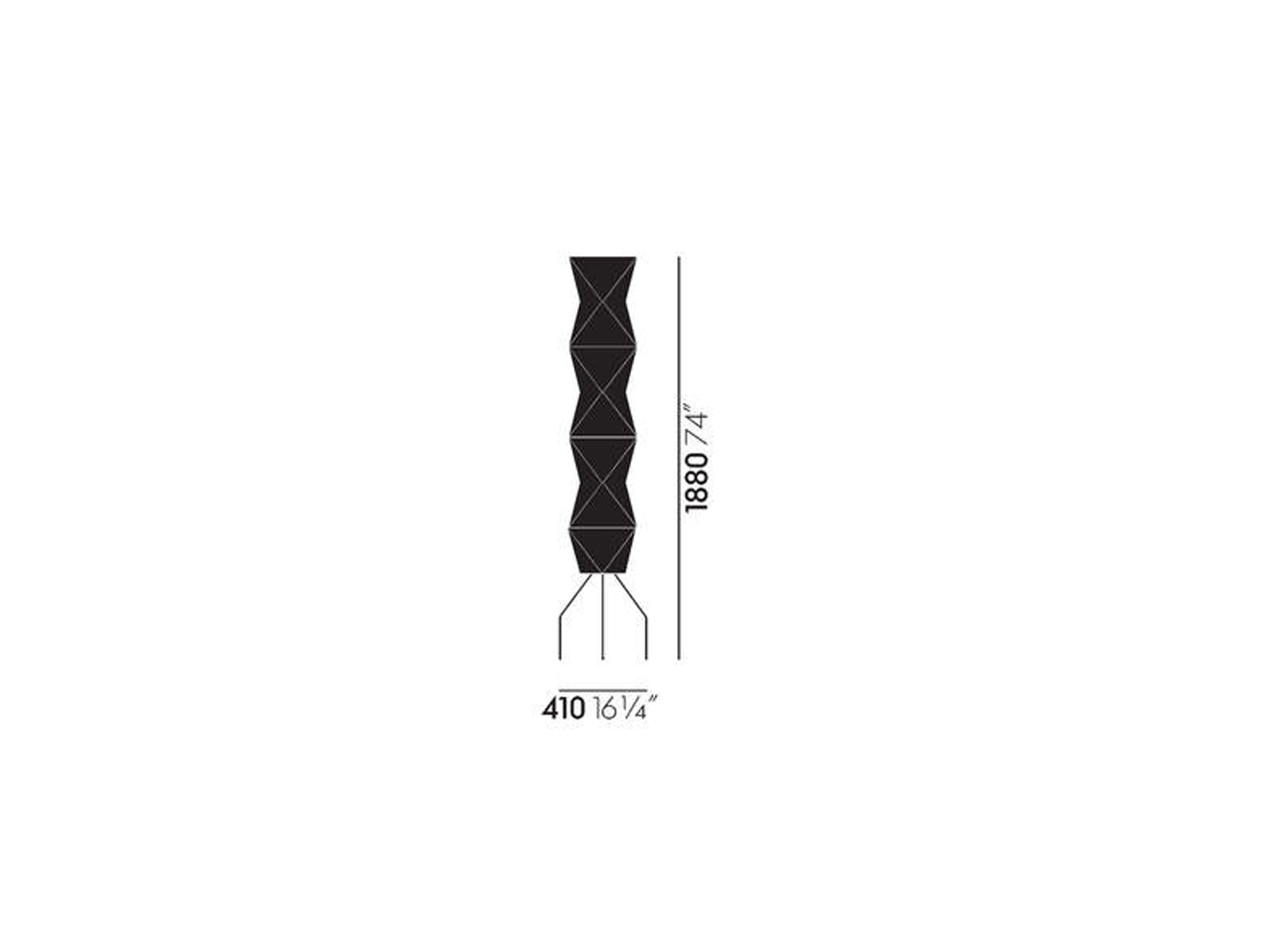 Vitra Akari Uf4 L8 Floor Lamp