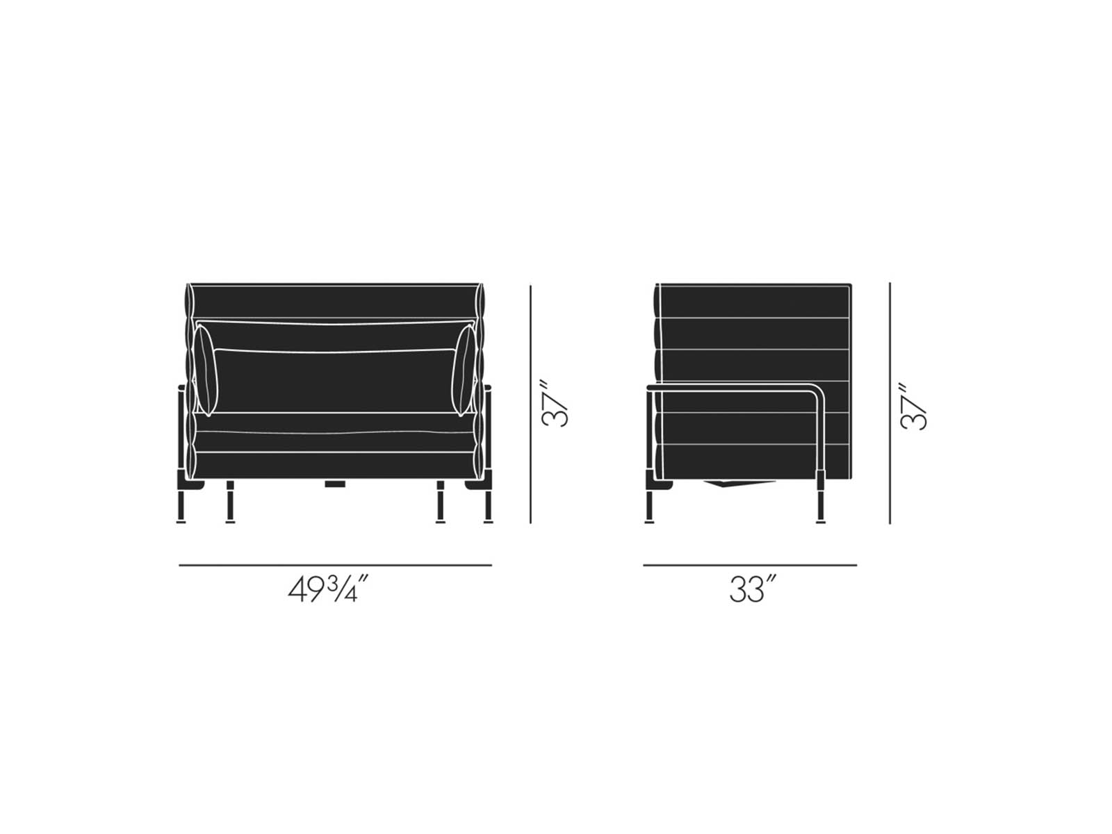 Vitra Alcove Love Seat Lounge