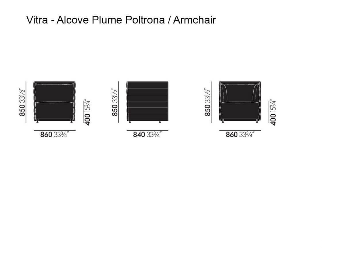 Vitra Alcove Plume Contract Armchair