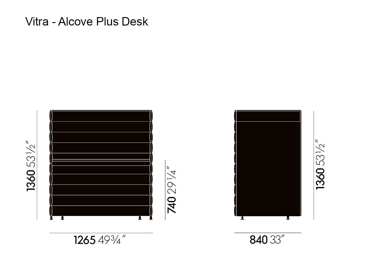 Vitra Alcove Plus Desk Medium