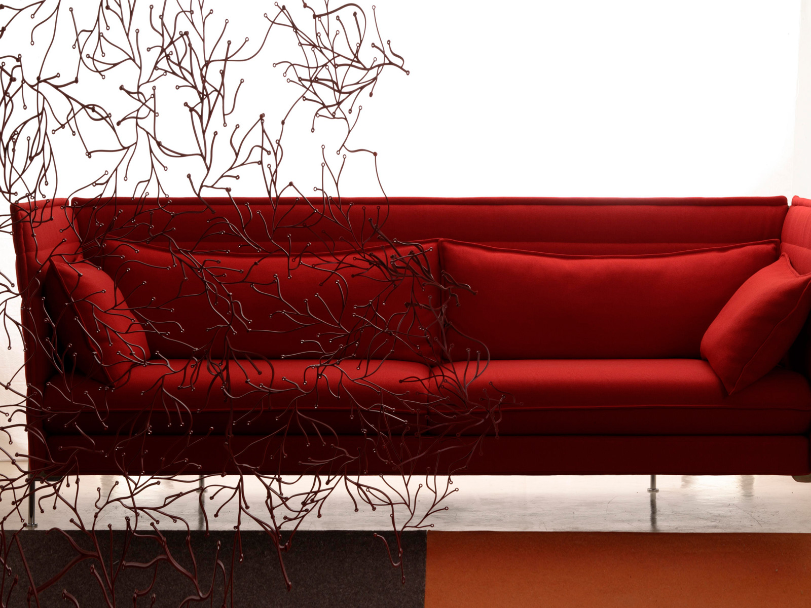 Vitra Alcove Sofa 3 Seater Lowback