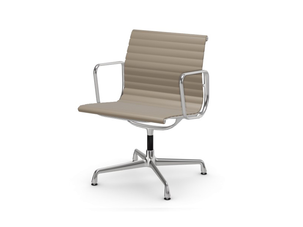Vitra Aluminium Chairs Ea 108 Leather