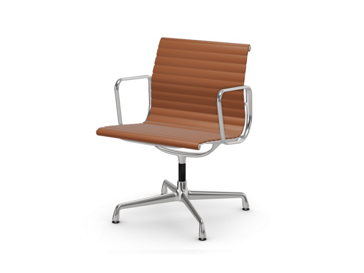 Vitra Aluminium Chairs Ea 108 Leather