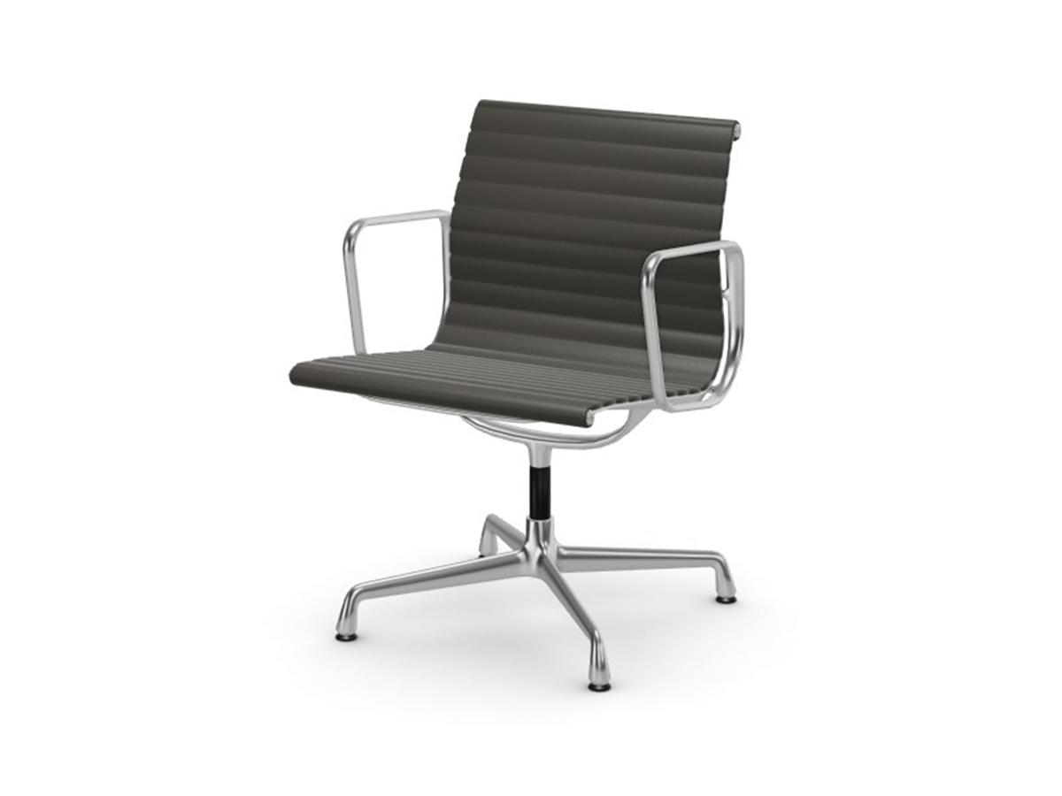 Vitra Aluminium Chairs Ea 108 Leather